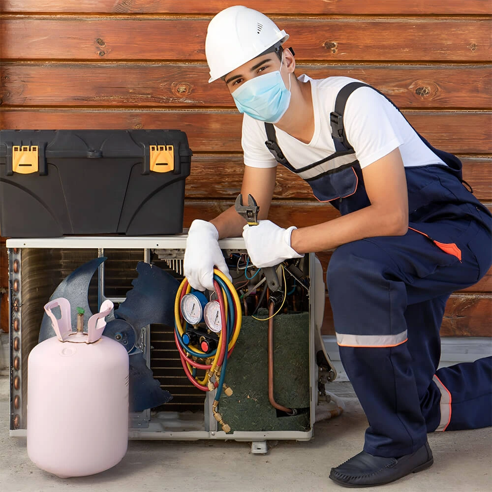 Ac repair worker